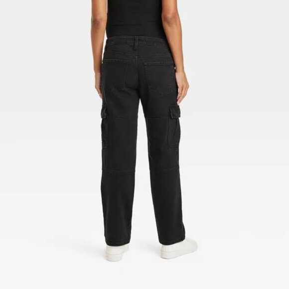 Isabel Maternity by Ingrid & Isabel Black Straight Leg Jeans - Picture 3 of 3